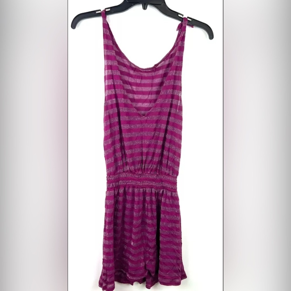 Becca Women’s Purple Tie Shoulder Sleeveless Mini Dress Size S